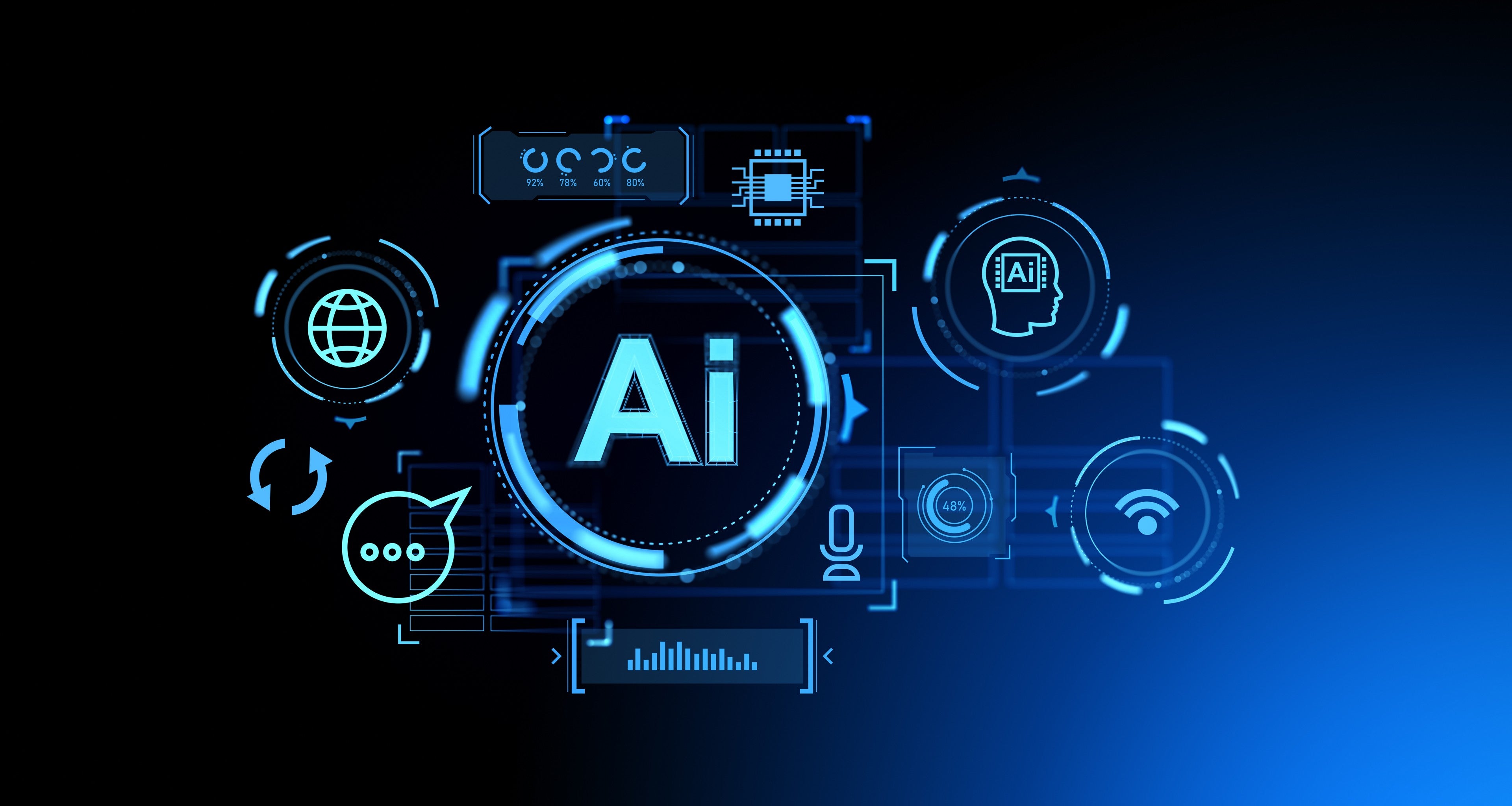 Illustration de l'Intelligence Artificielle et de l'Apprentissage Automatique