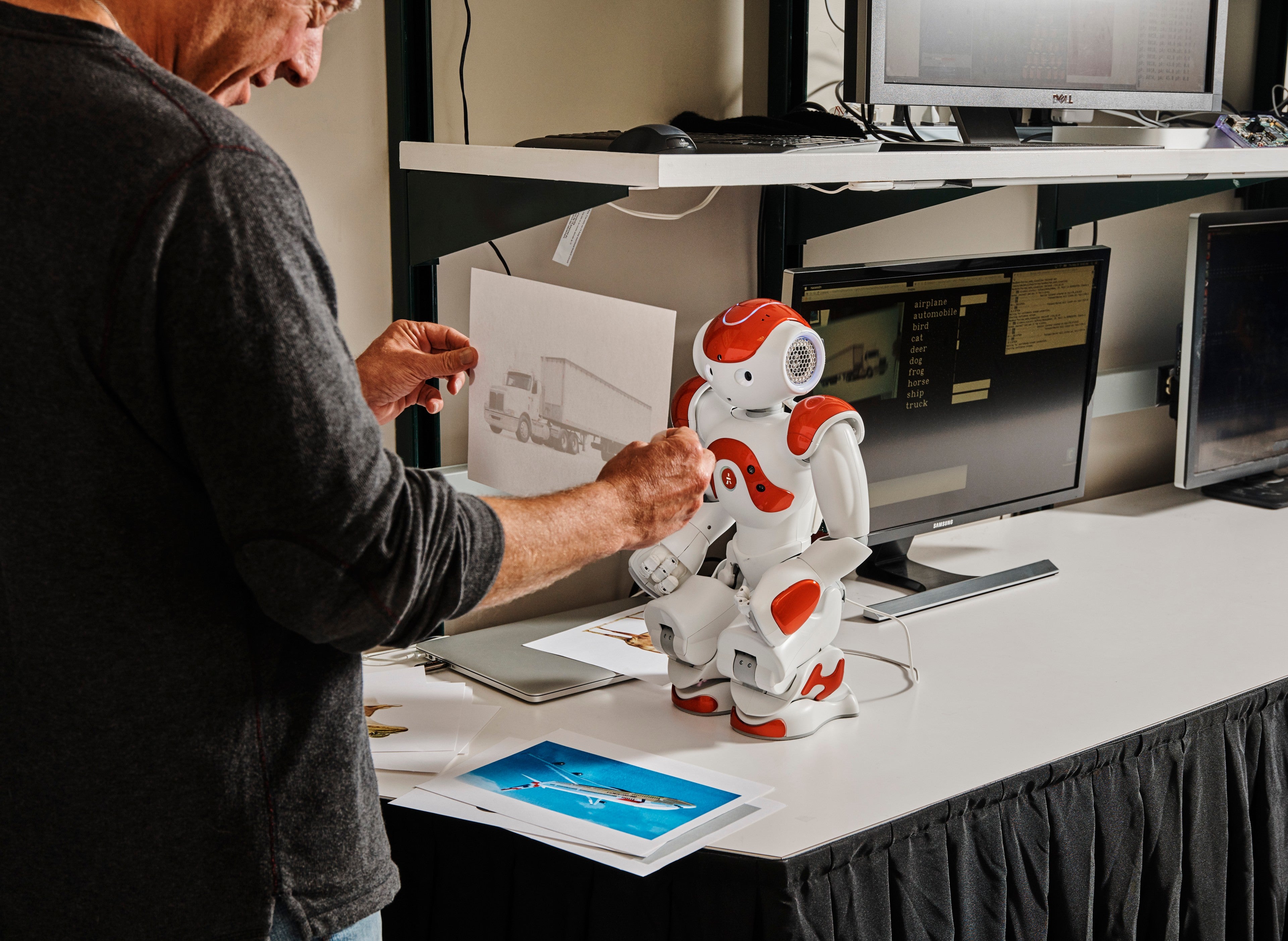 Training Mini Robot at Research Center