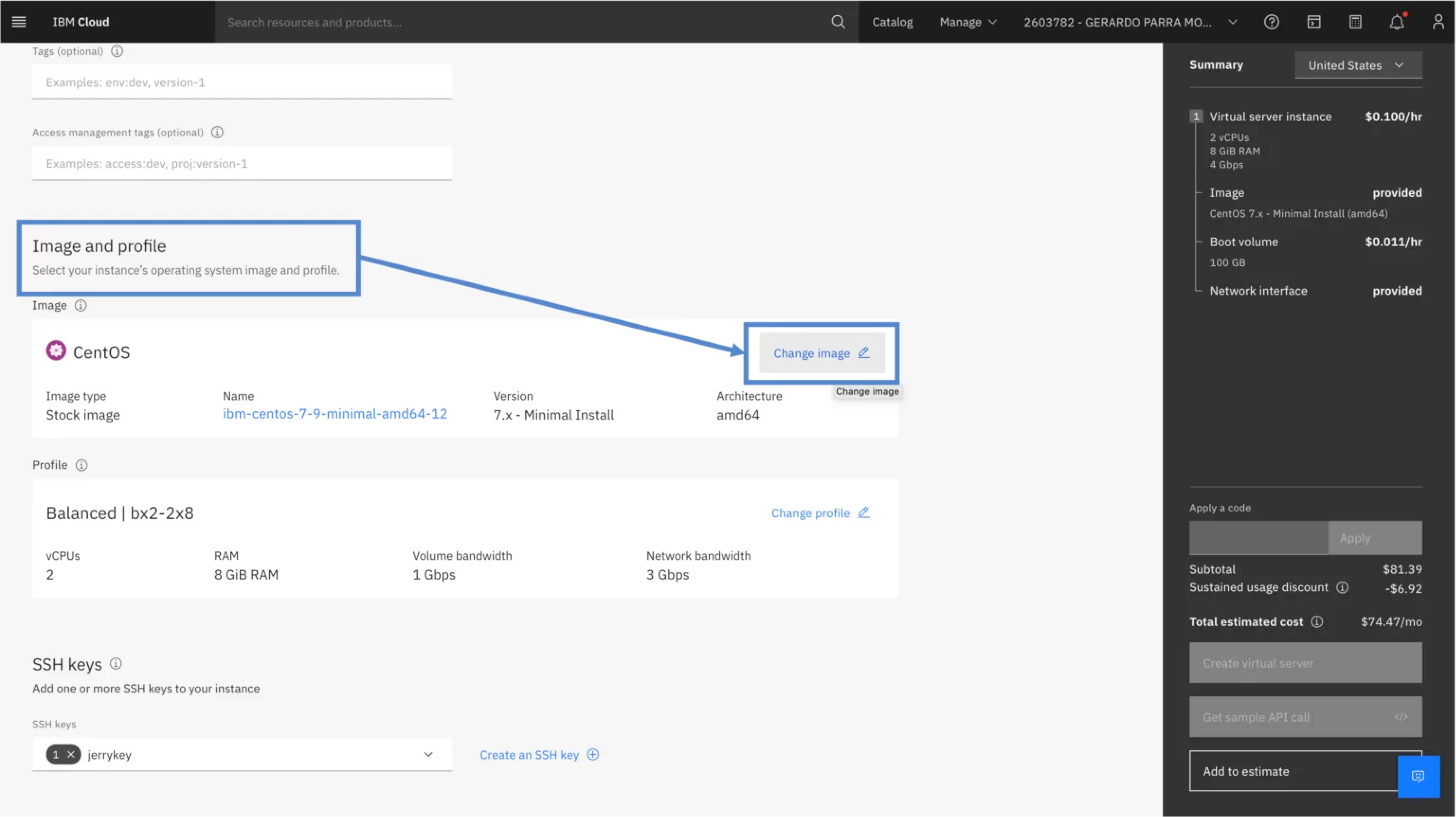 IBM Cloud VPC Deploying an instance using a custom image