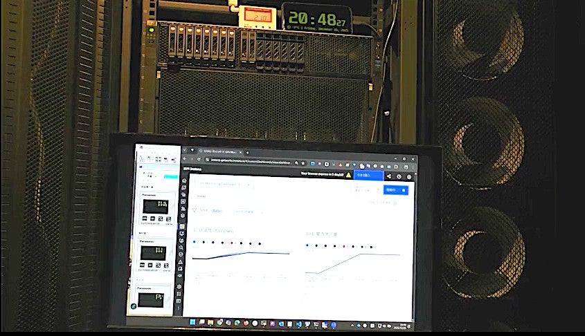 実証実験でのデータ取得の様子