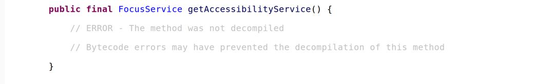 Code snippet showing an empty method of GoldDigger
