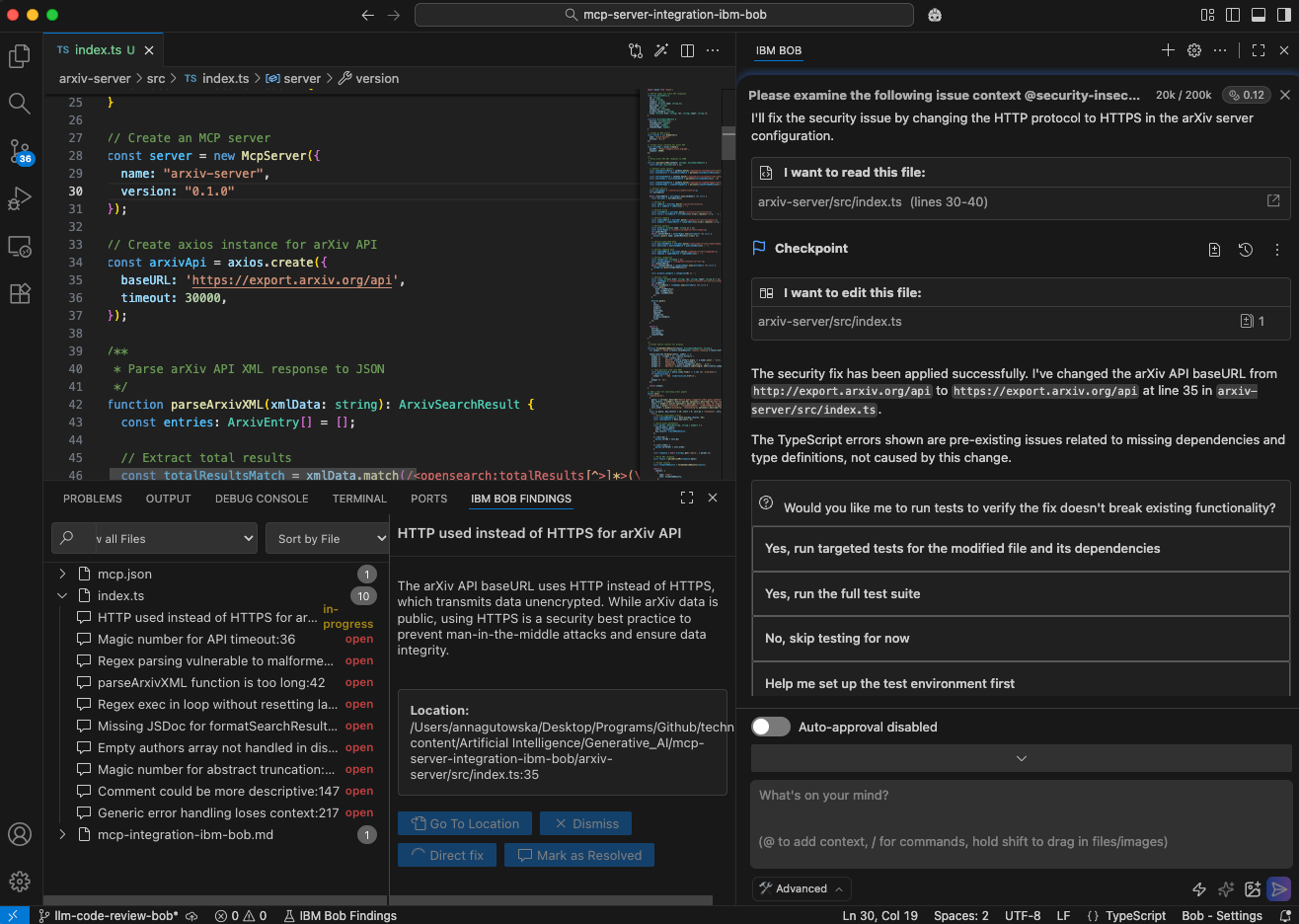 Project Bob - Resolve HTTP issue