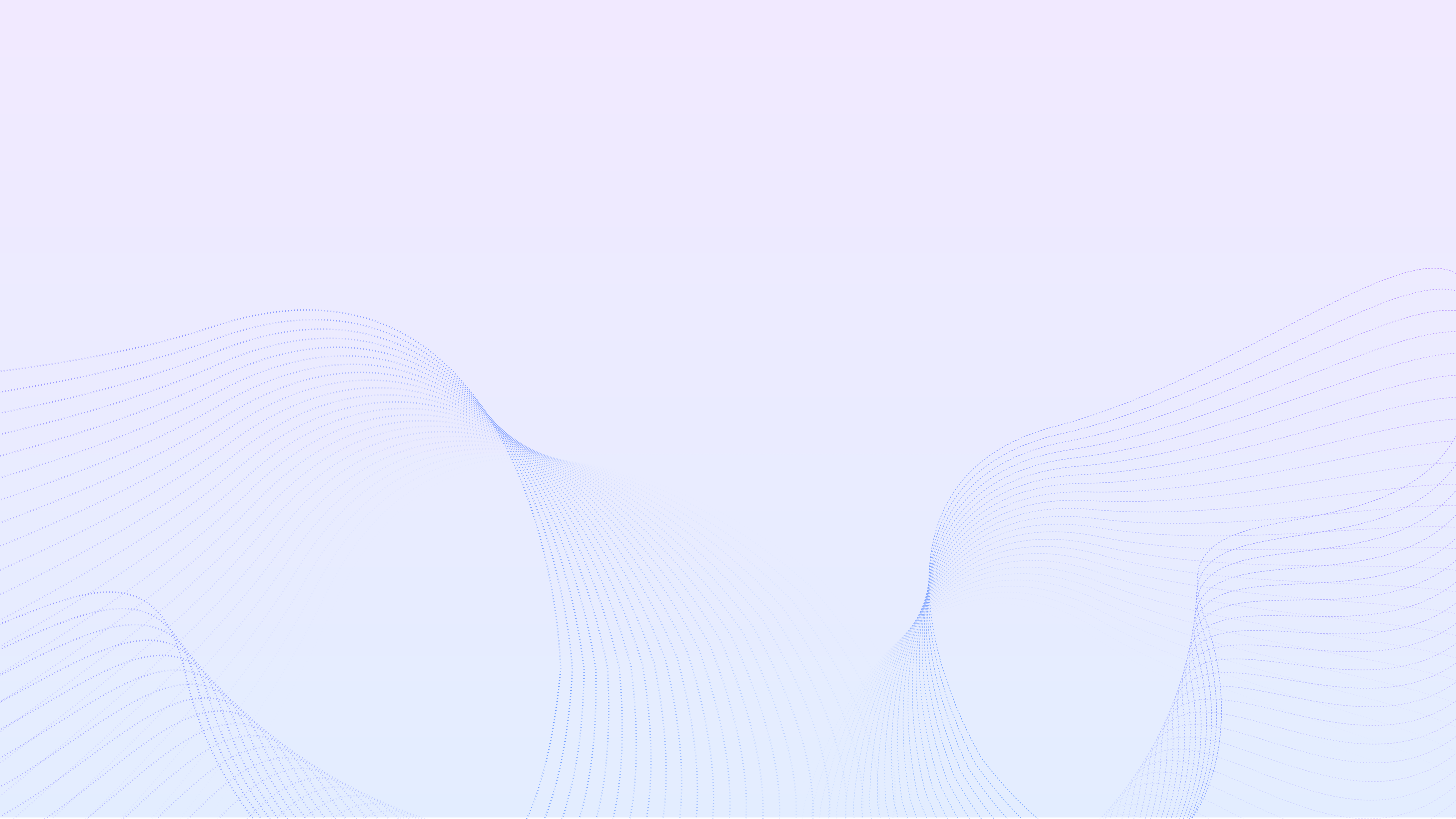 Pale lavender background with subtle blue dotted wave patterns