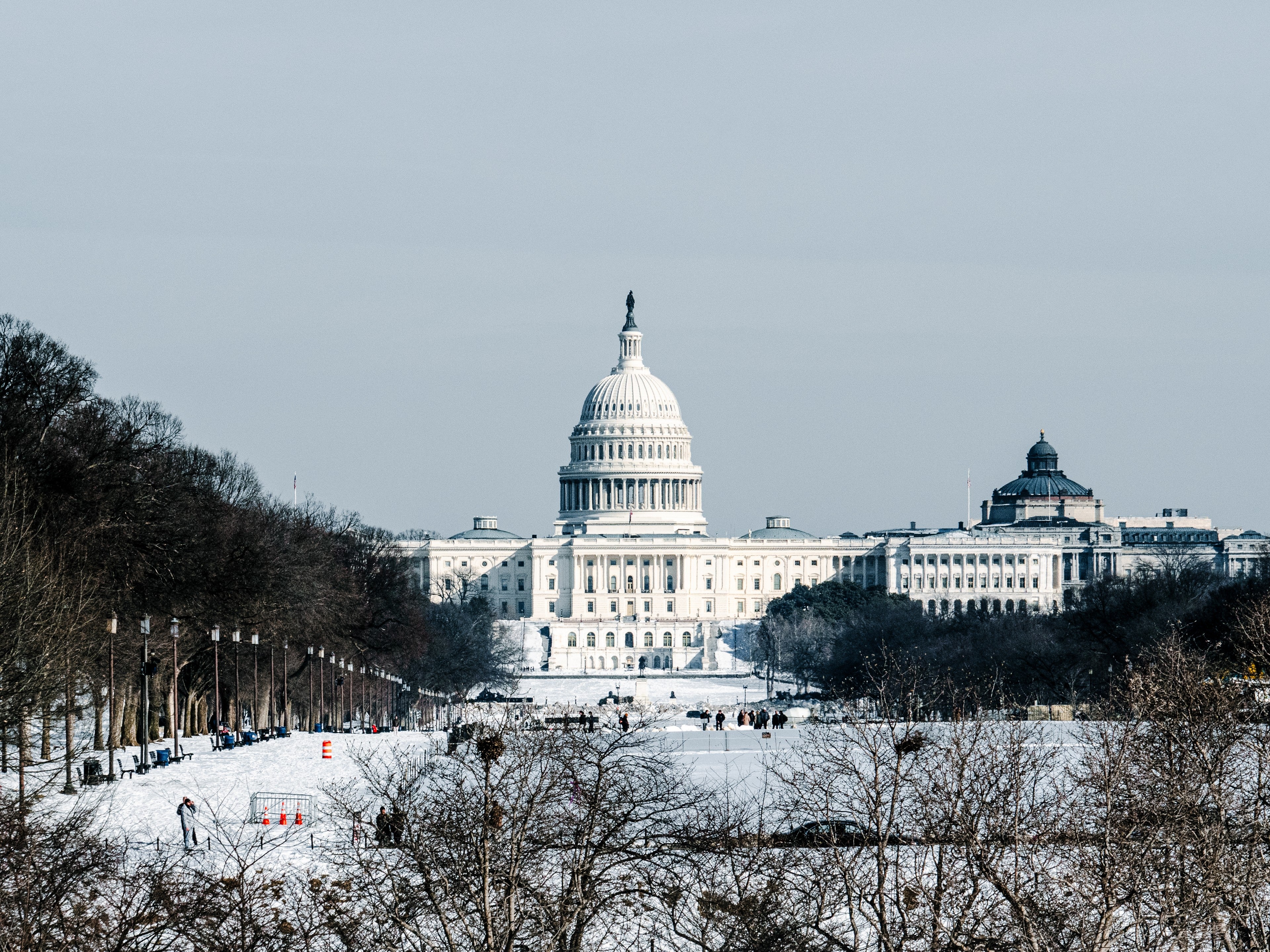 The US Capitol building seen across the National Mall in Washington, DC on February 10, 2026